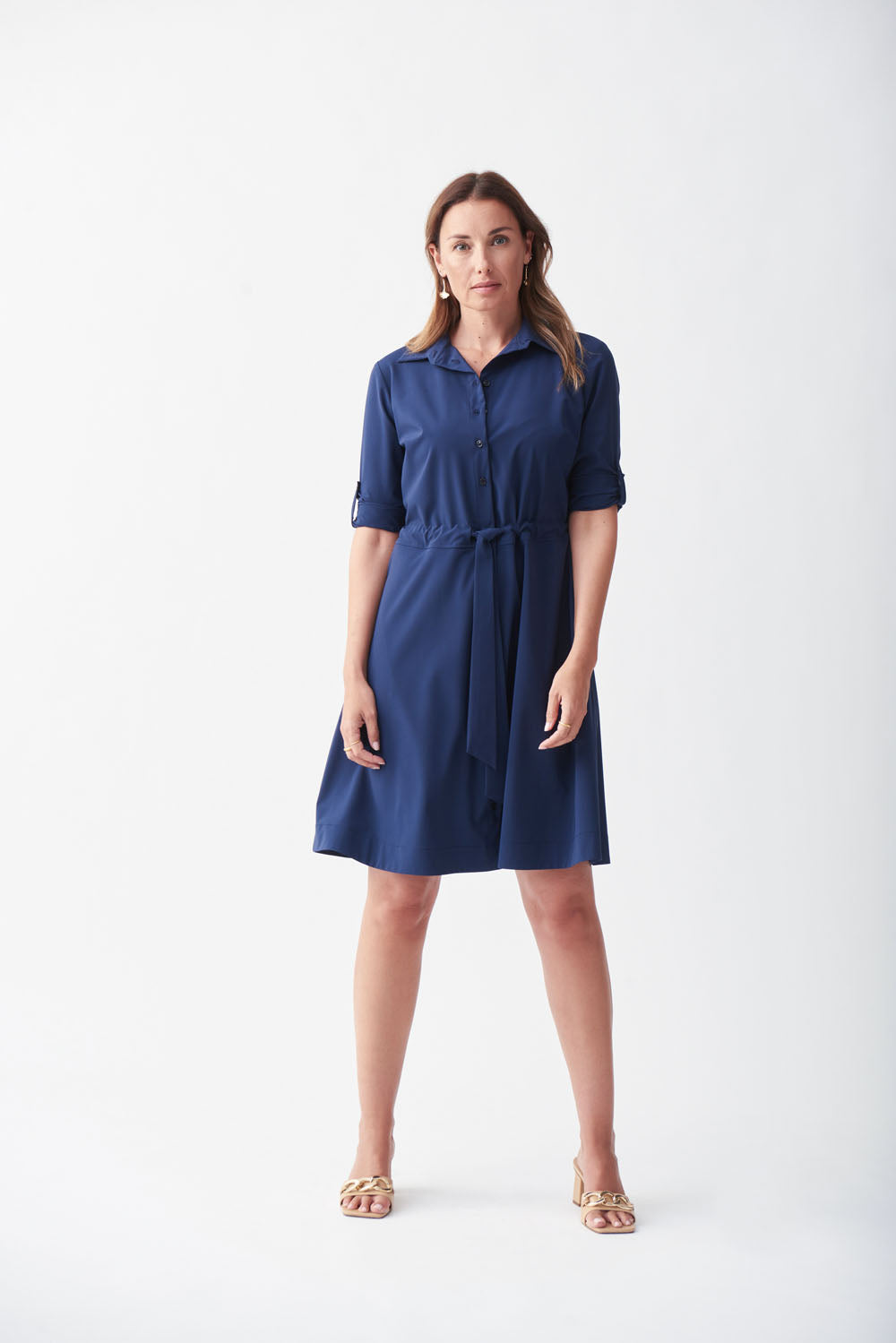 Joseph Ribkoff Navy Blue Fit & Flare Dress Style 221112 DECABANA Joseph Ribkoff Navy Blue Fit & Flare Dress Style 221112 DECABANA