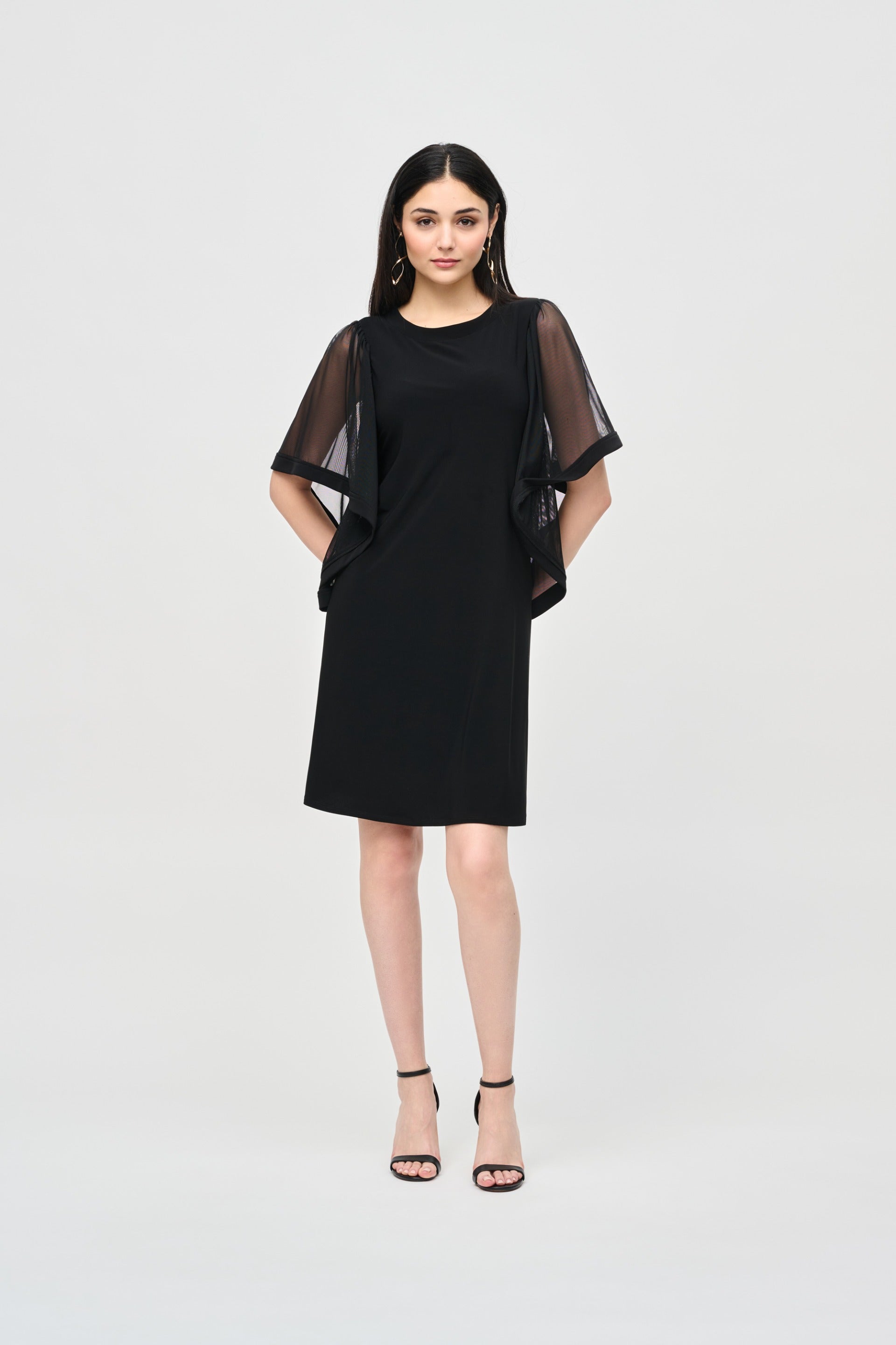 Joseph Ribkoff Black Trapeze Dress Style 243272 Joseph Ribkoff Black Trapeze Dress Style 243272