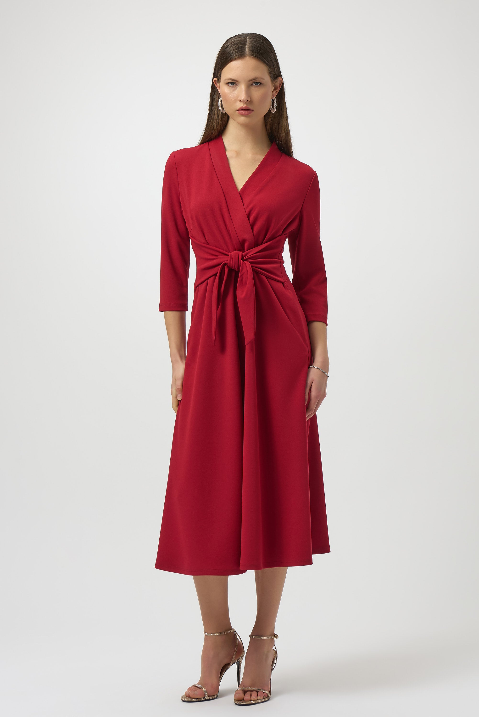 Joseph Ribkoff Dress 254127 Deep Cherry / 22 Joseph Ribkoff Dress 254127 Deep Cherry / 22