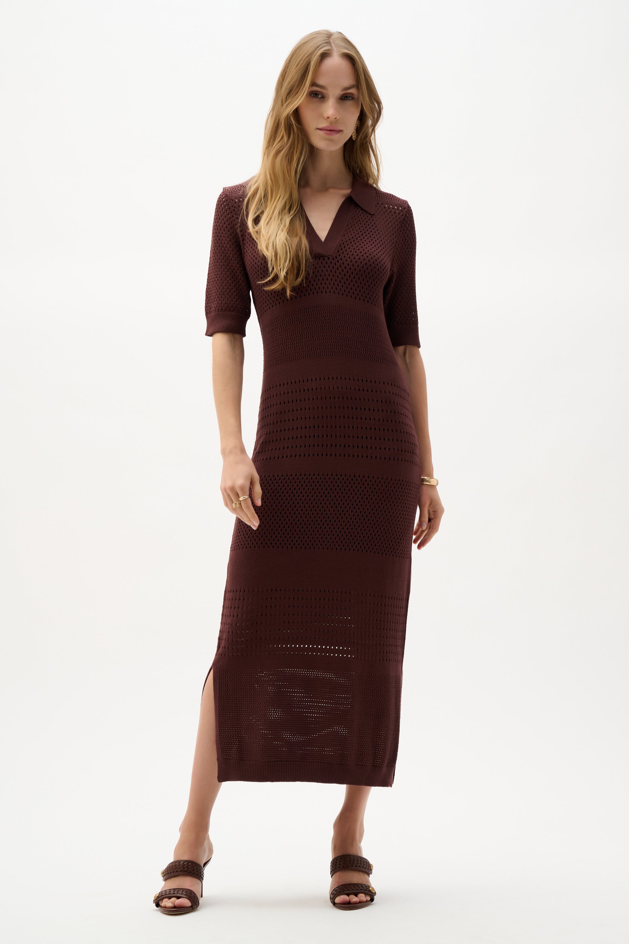 joseph knitted dress Silk-blend turtleneck midi dress - black