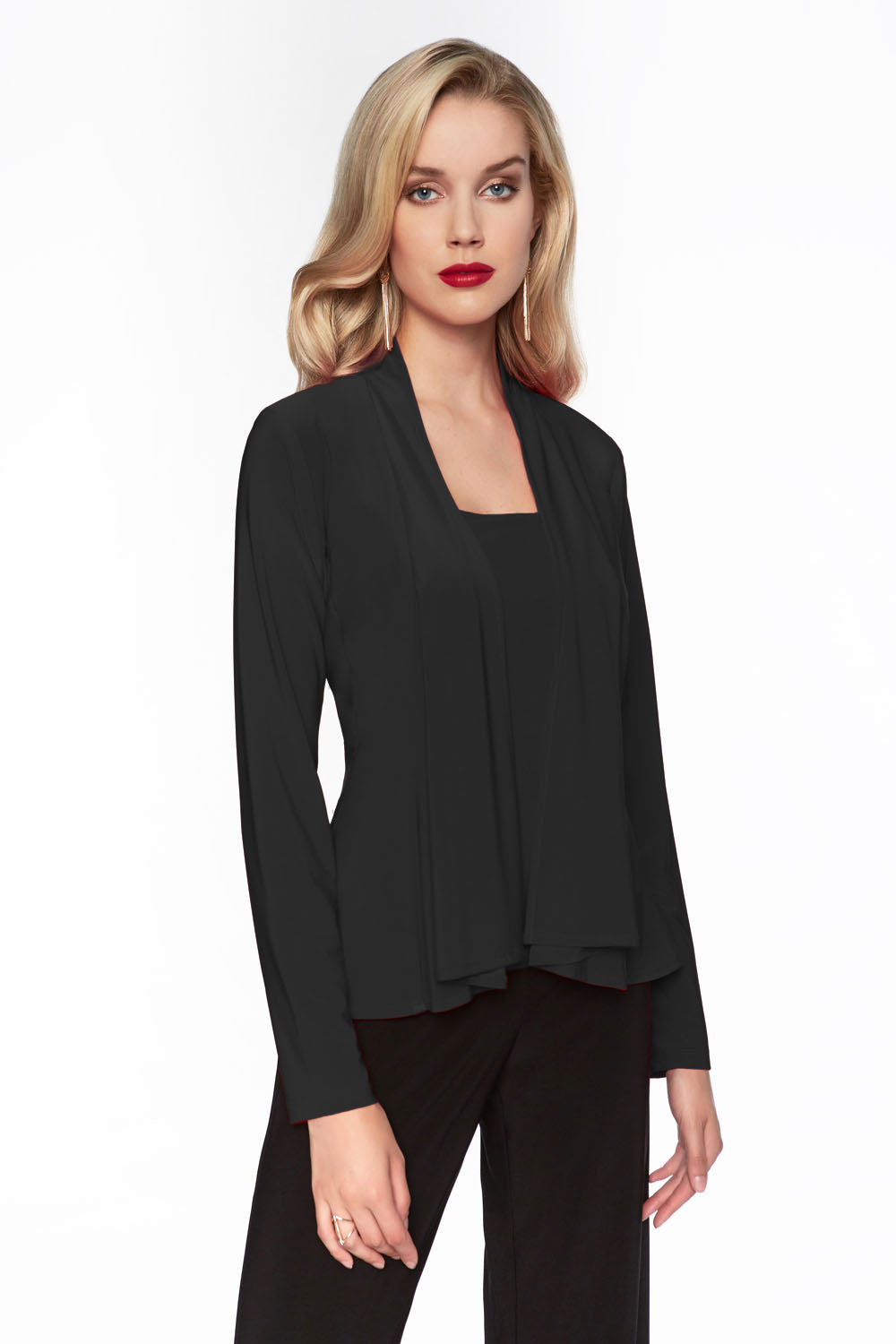 Frank Lyman Black Knit Jacket Style 069