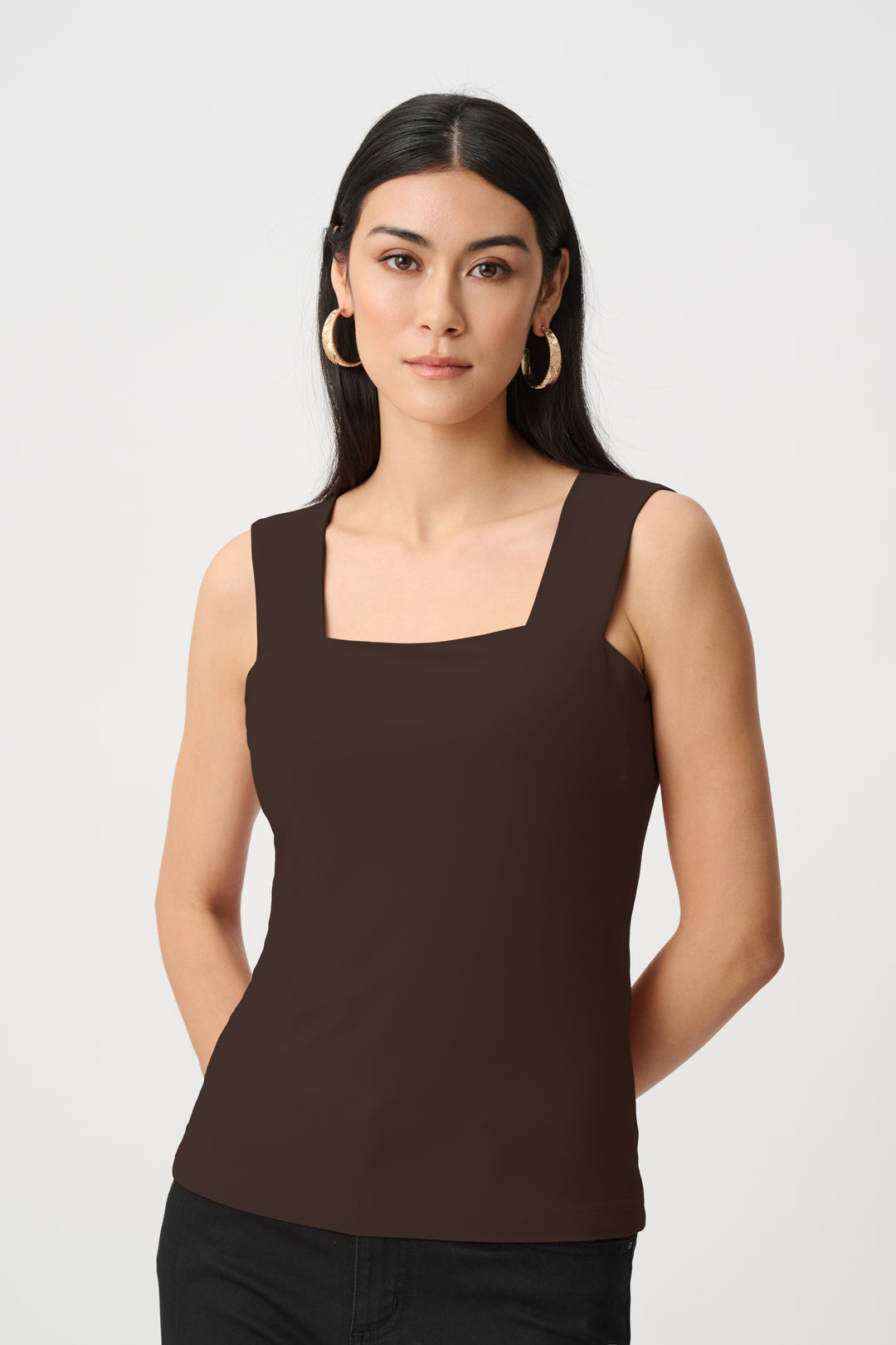 Joseph Ribkoff Mocha Classic Square Neck Cami Style 143132