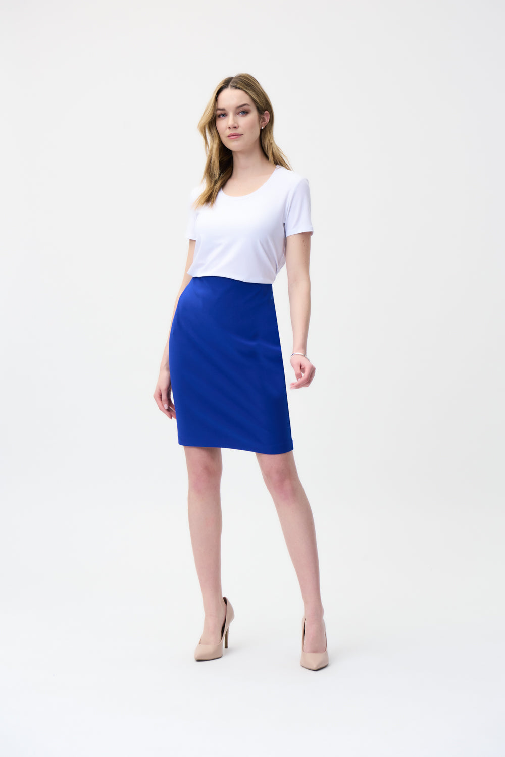 Joseph Ribkoff Royal Stretch Waist Skirt Style 153071-main