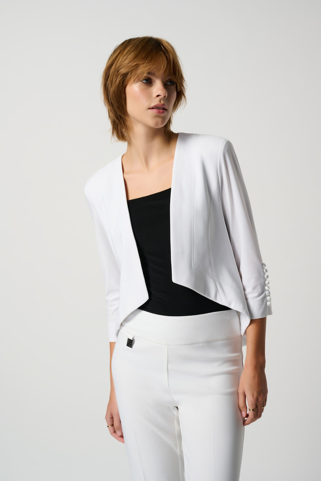 Joseph Ribkoff Vanilla Tux Bolero Style 161140