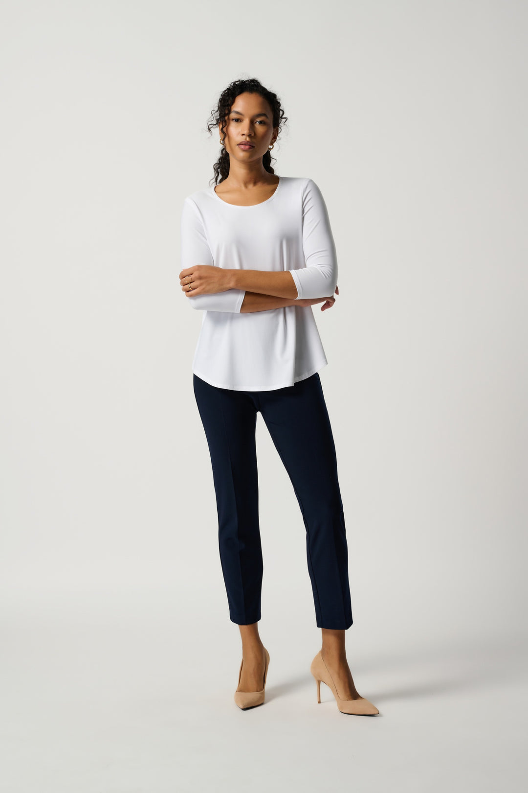 Joseph Ribkoff Midnight Blue Classic Cropped Pants Style 181089