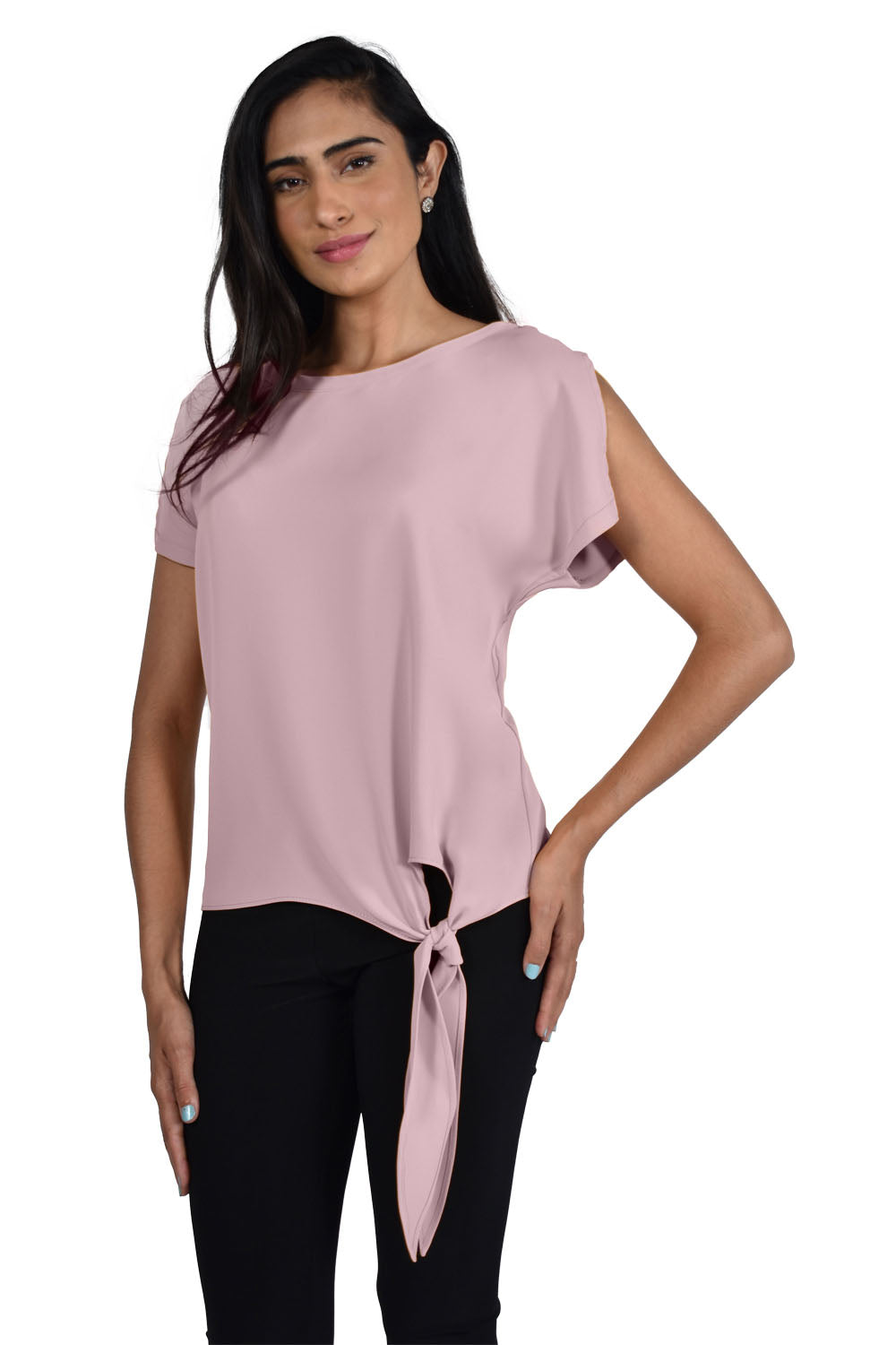 Frank Lyman Blush Woven Top Style 181224