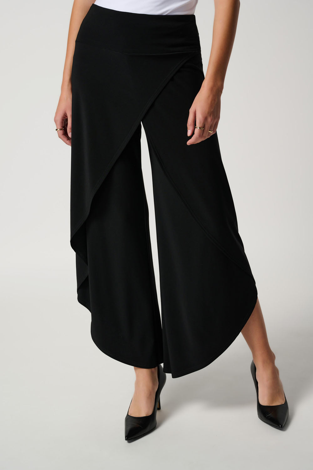 Joseph Ribkoff Black Classic Overlay Pant Style 211494TT