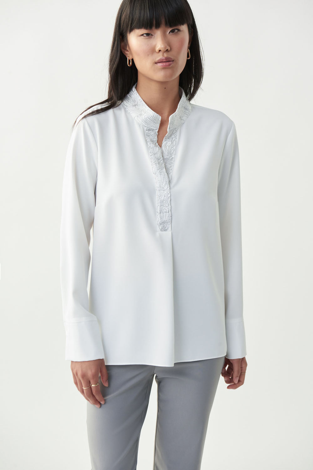 Joseph Ribkoff Vanilla Blouse Style 221119 - Main Image