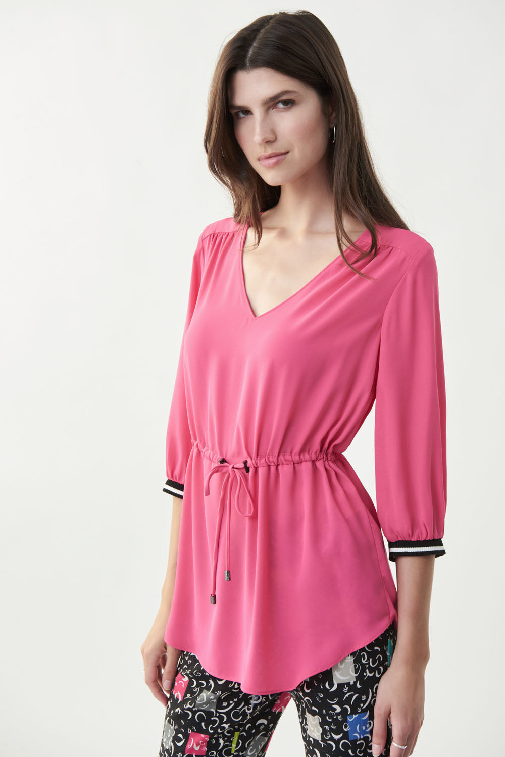 Joseph Ribkoff Raspberry Sorbet Top Style 221171 -1 