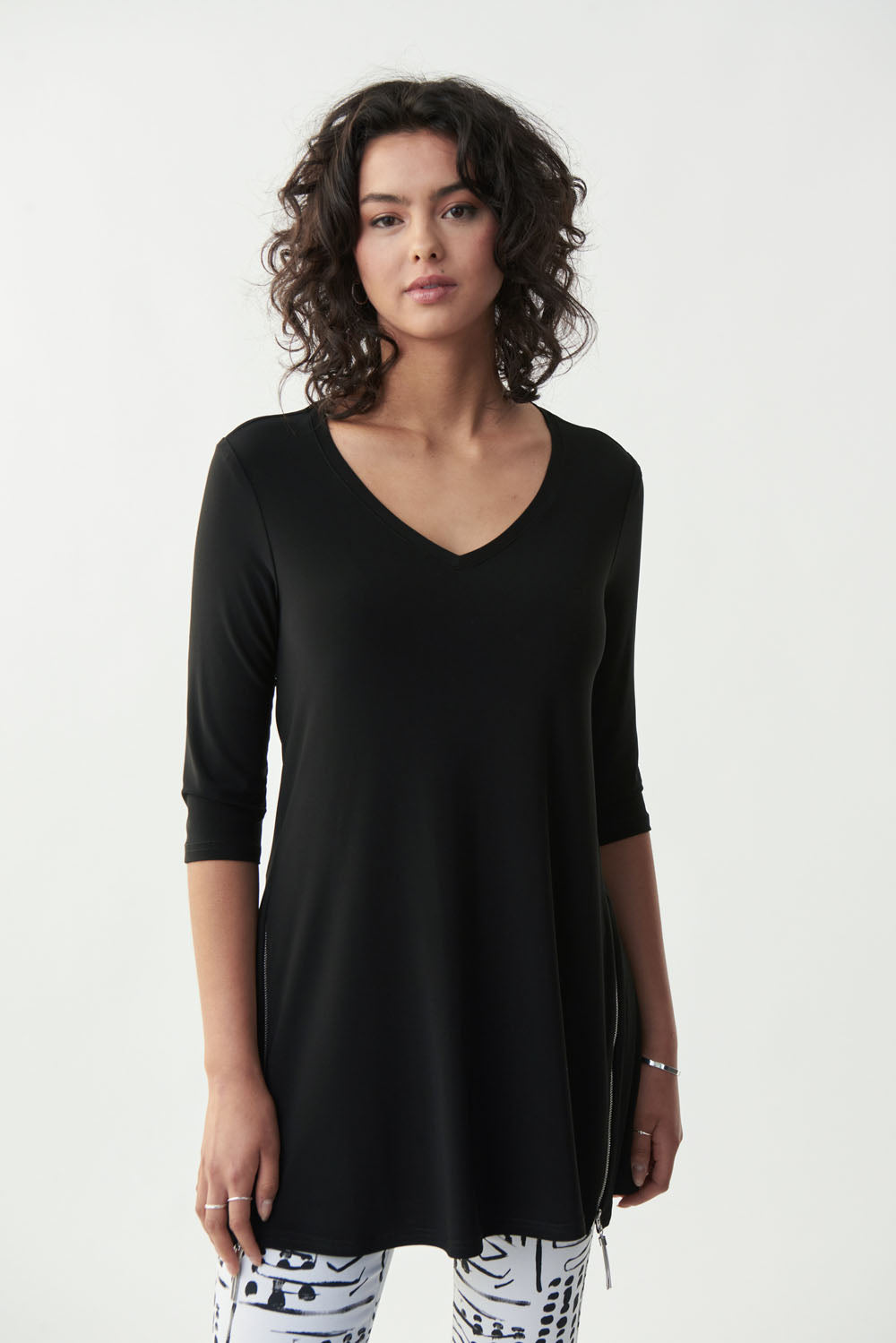 Joseph Ribkoff Black Tunic Style 221192 - Main Image