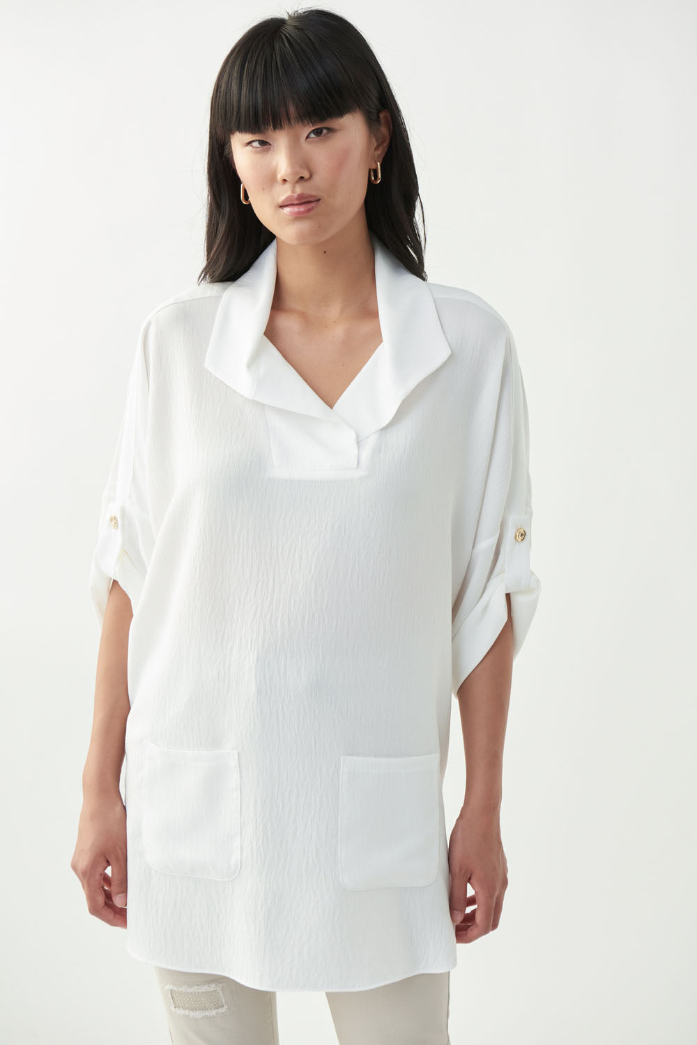 Joseph Ribkoff White Tunic Style 221212 - 1