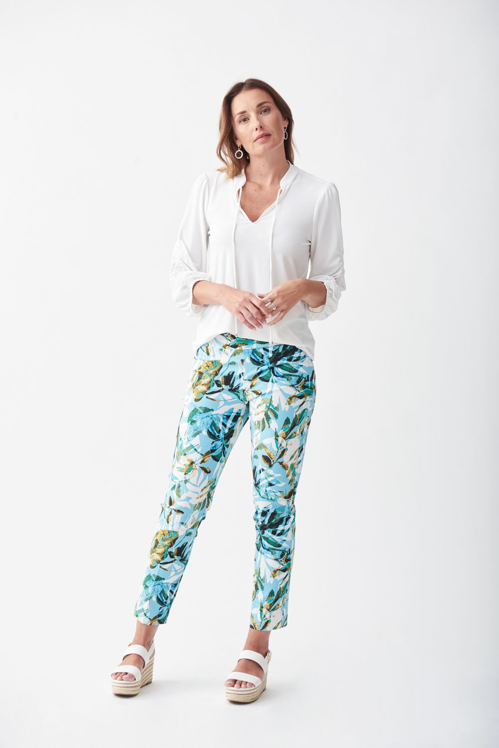 Joseph Ribkoff Blue/Multi Pants Style 221324 - Main Image