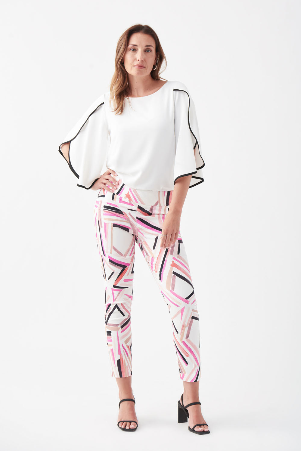 Joseph Ribkoff Vanilla/Multi Pants Style 221326 - Main Image