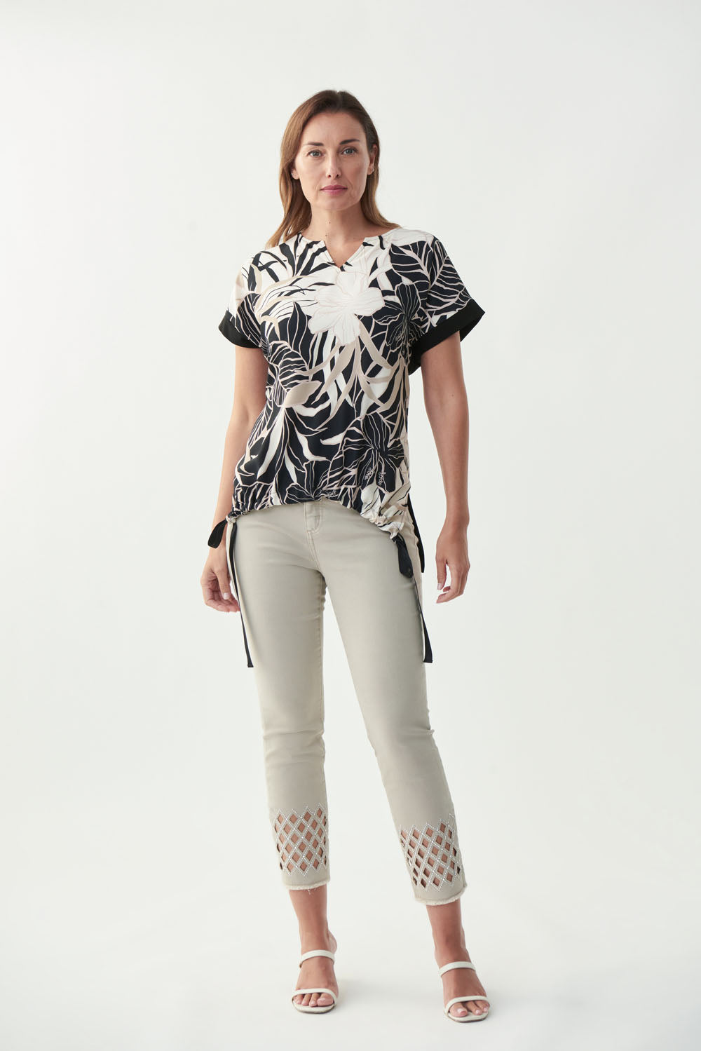 Joseph Ribkoff Sand Capri Style 221919 - Main Image