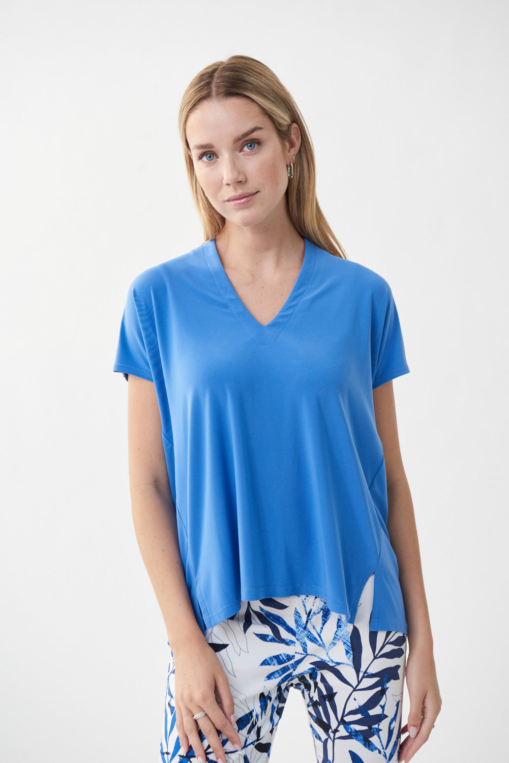 Joseph Ribkoff Aegean Sea Loose Fit Top Style 222077-main