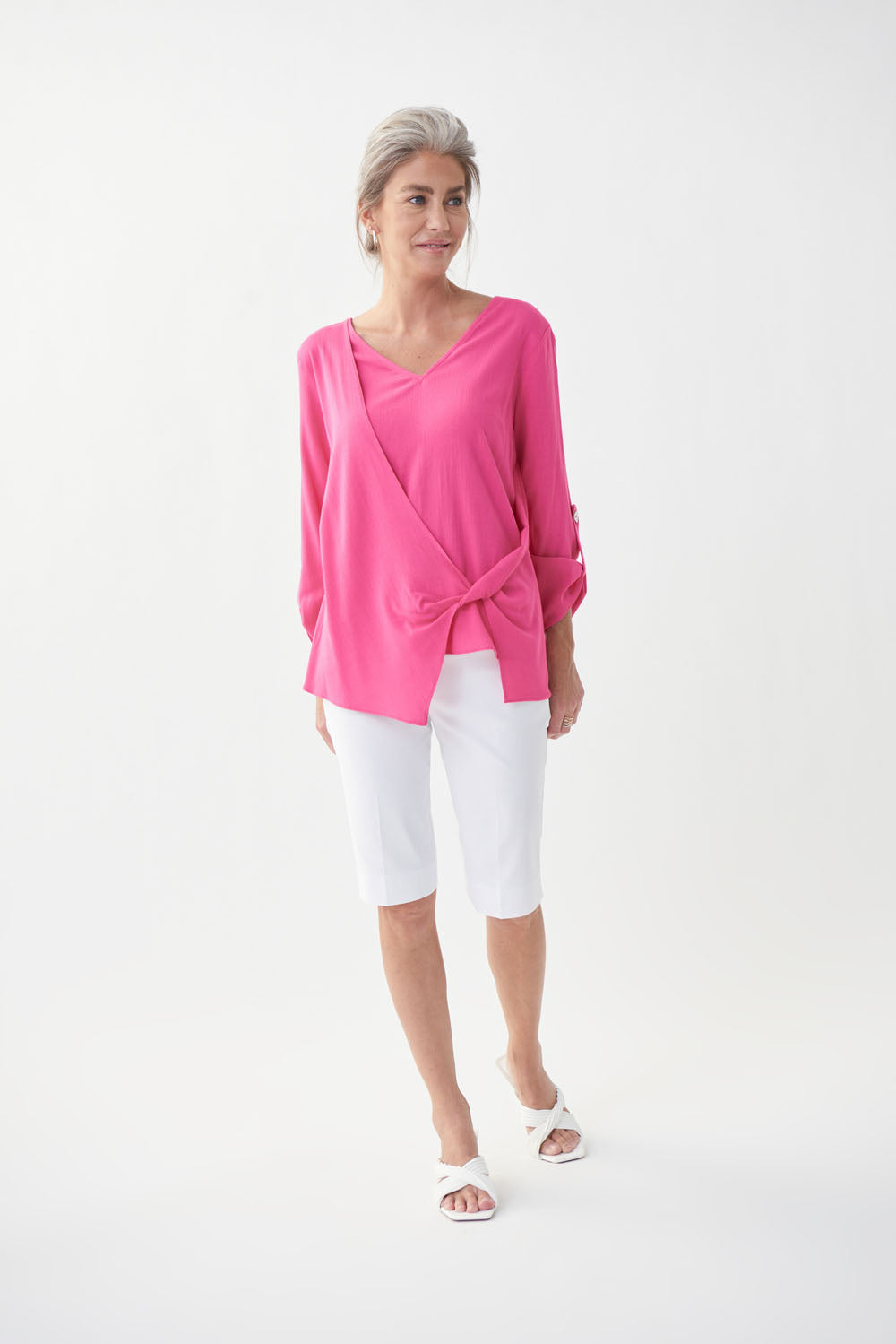 Joseph Ribkoff Raspberry Sorbet Top Style 222123