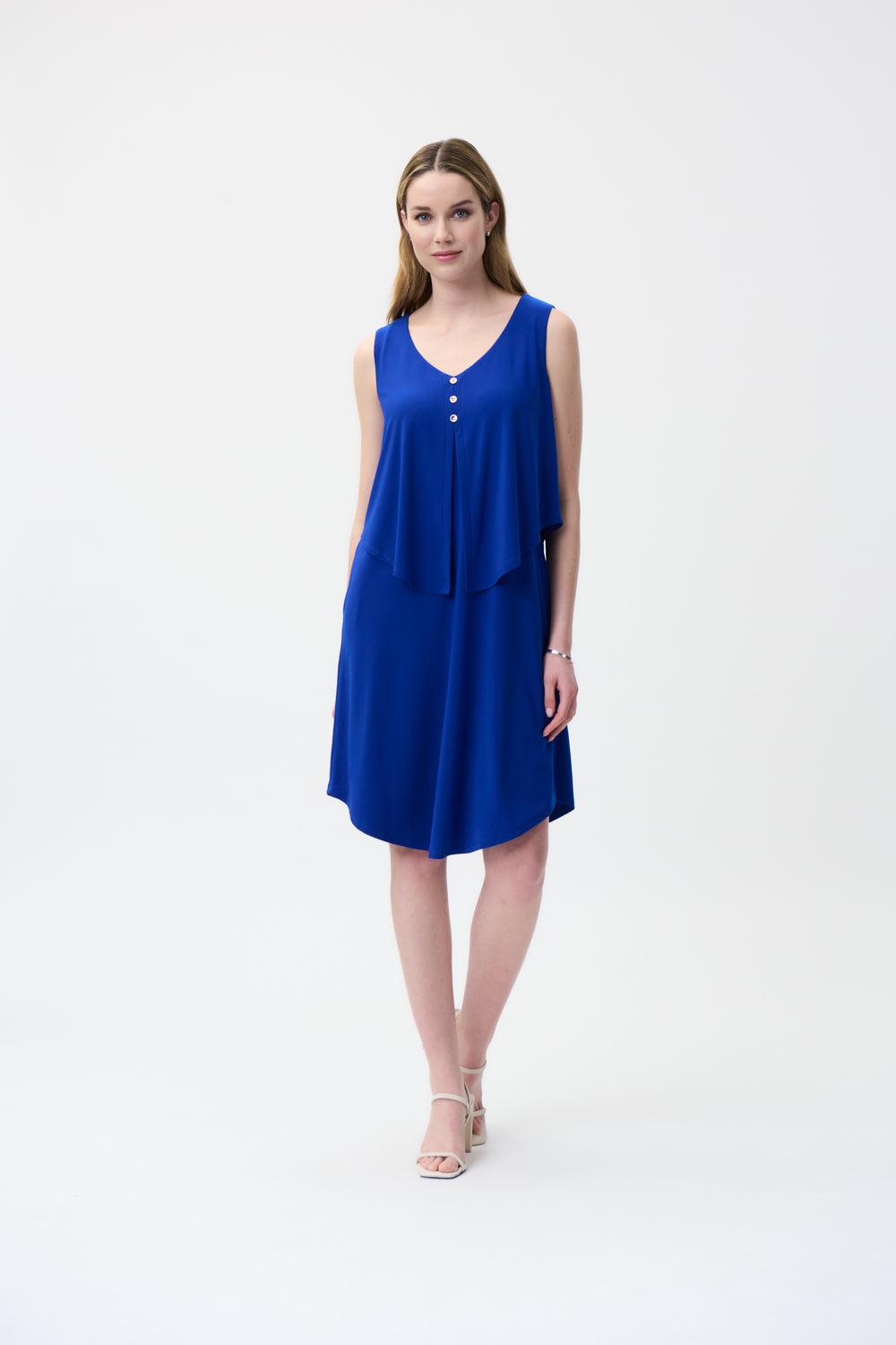 Joseph Ribkoff Royal Sleeveless Jersey Dress Style 222203-main