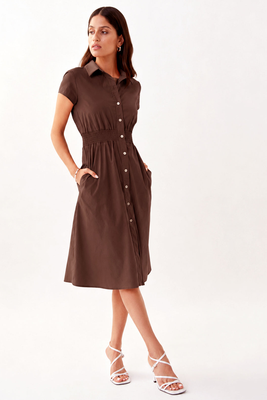 Joseph Ribkoff Cap Sleeve Fit & Flare Dress Style 222215