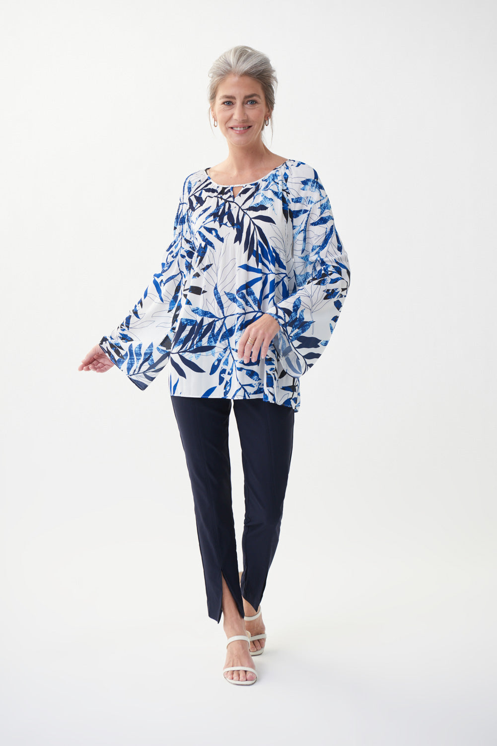 Joseph Ribkoff Vanilla/Multi Blouse Style 222914-main