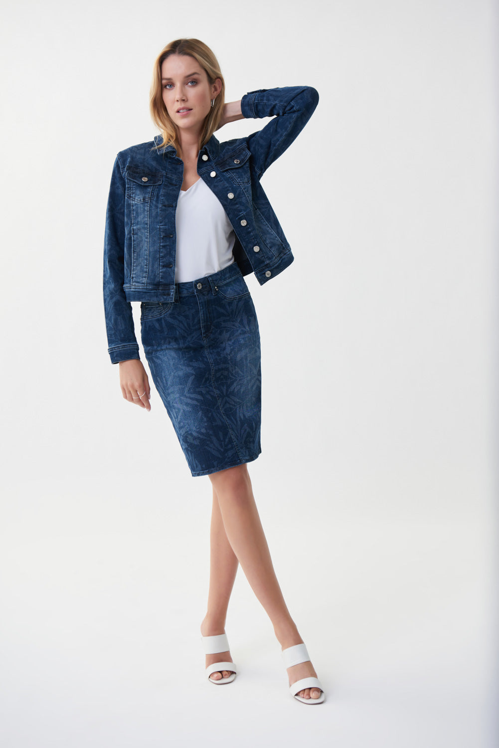 Joseph Ribkoff Denim Blue Jacket Style 222932-main