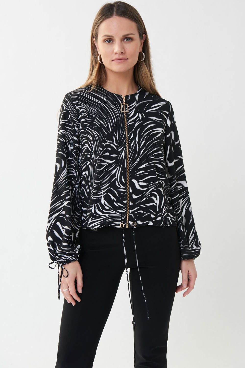 Joseph Ribkoff Black/Vanilla Jacket Style 223035