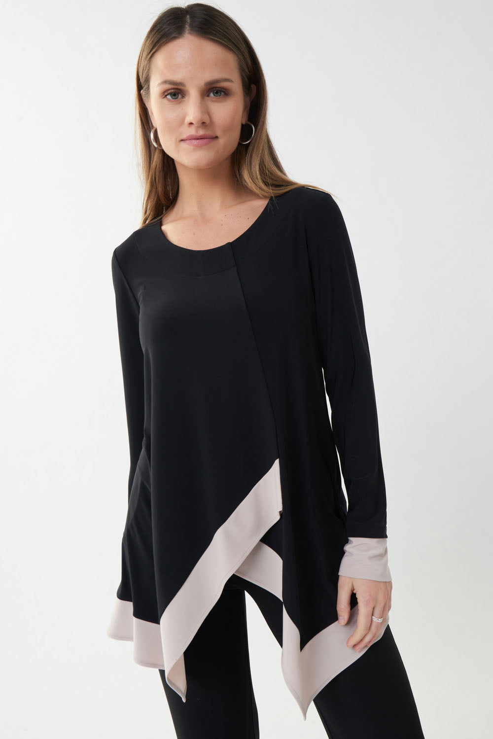 Joseph Ribkoff Black/Sand Top Style 2230550main