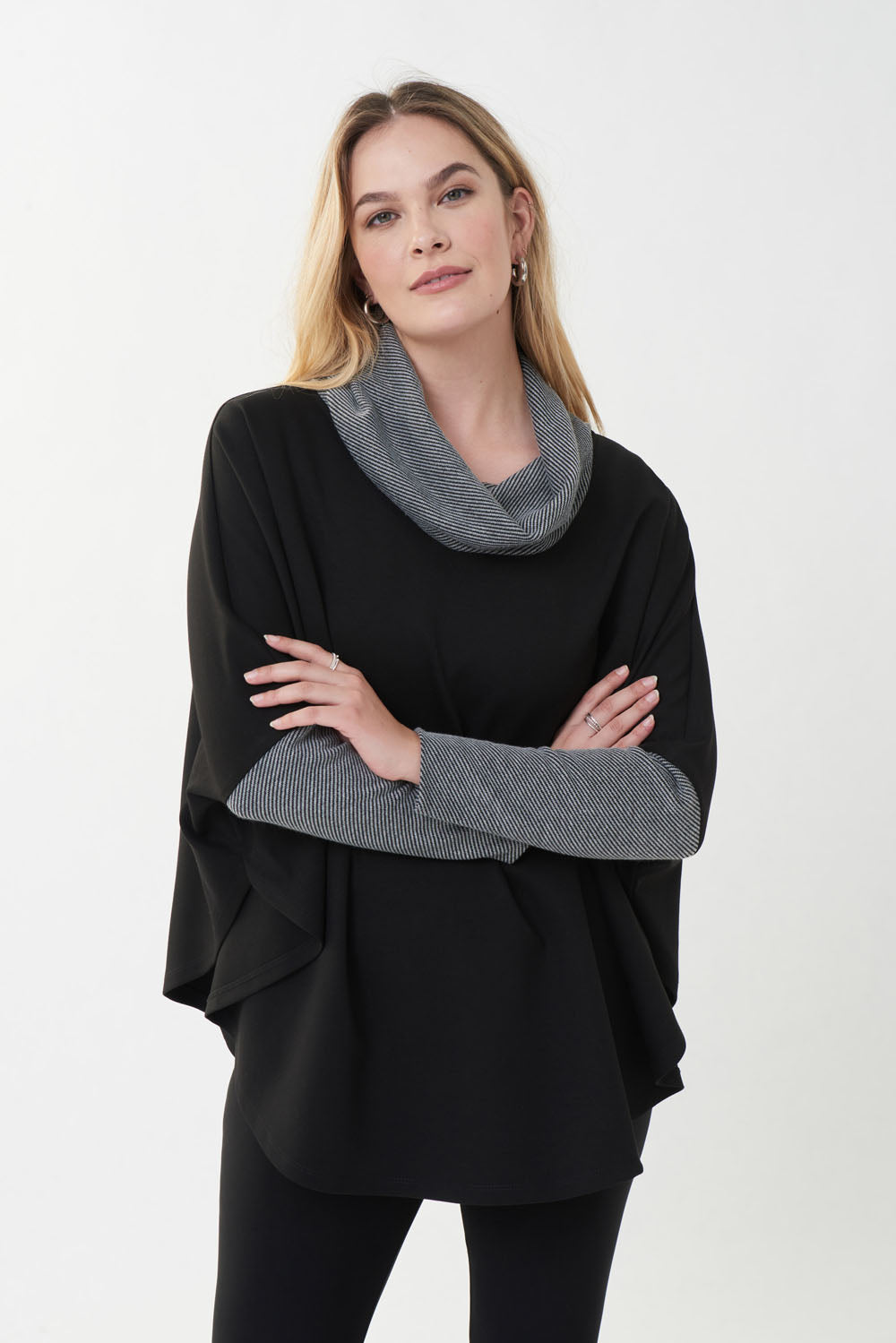 Joseph Ribkoff Grey/Black Tunic Style 223205