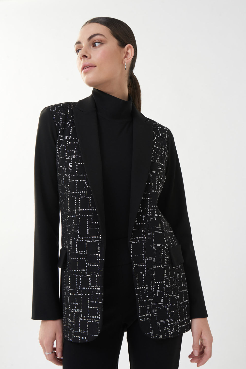 Joseph Ribkoff Black/Silver Blazer Style 223299