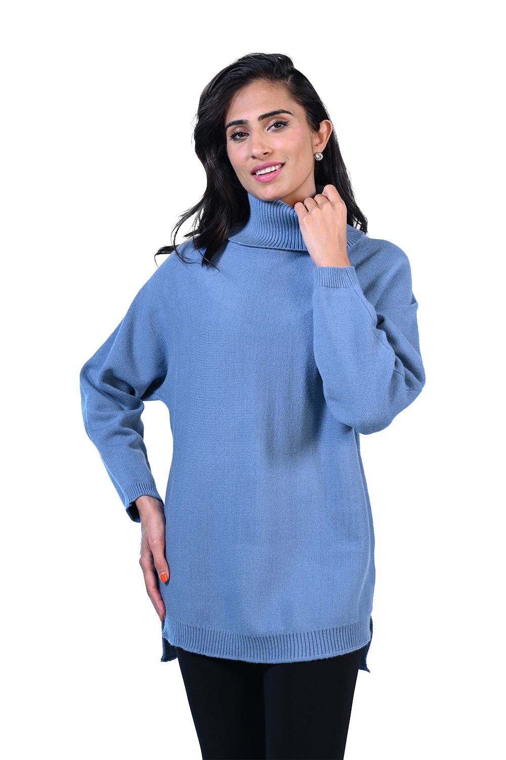 Frank Lyman Blue Knit Sweater Style 223444U