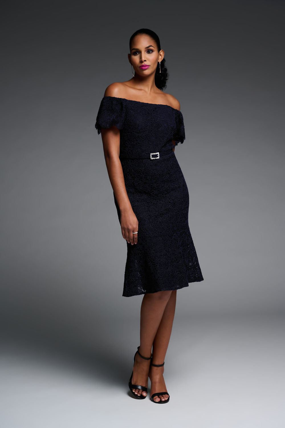 Joseph Ribkoff Midnight Blue décolleté Dress Style 223703