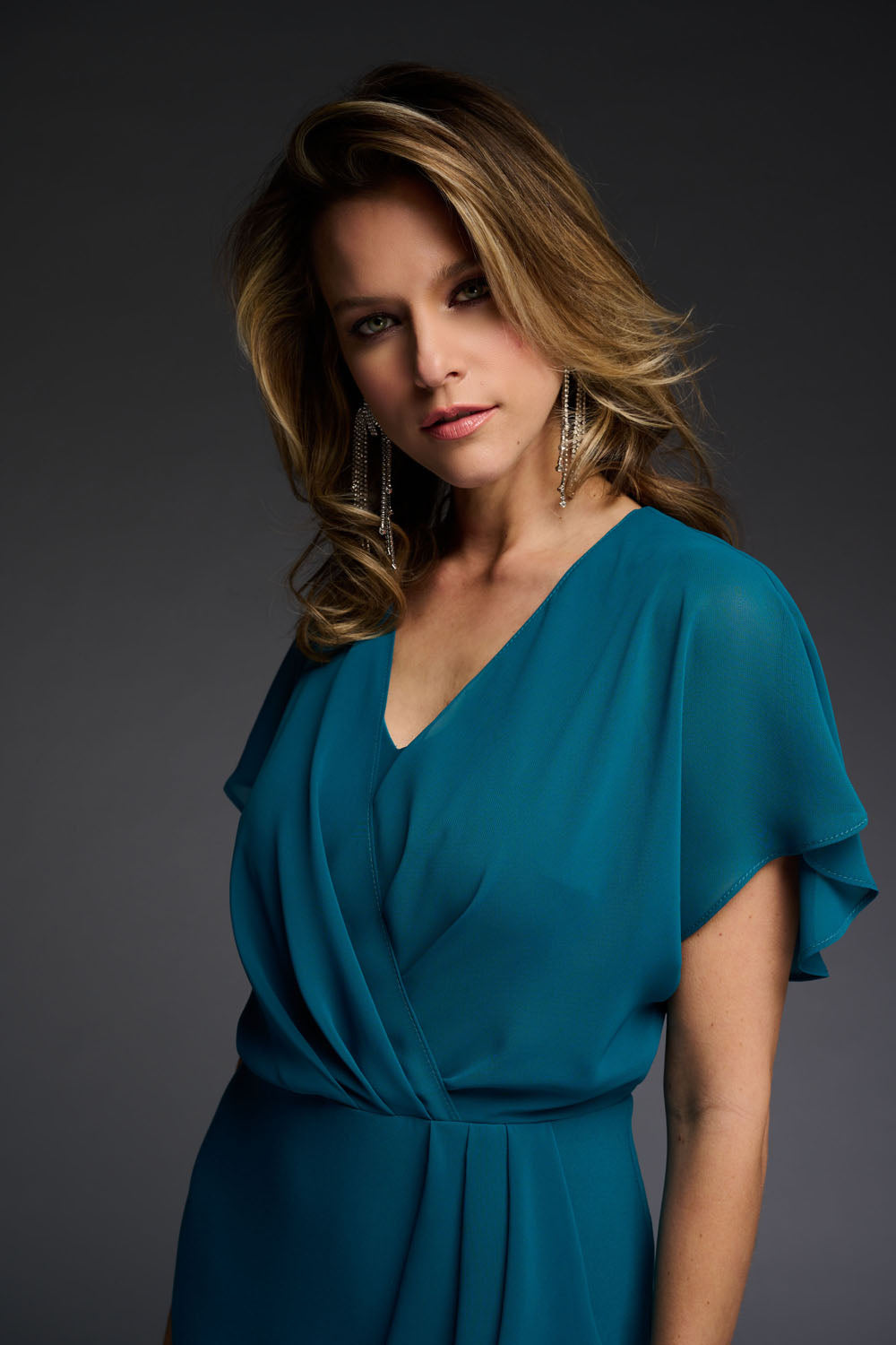 Joseph Ribkoff Blue Lagoon Wrap Dress Style 223719 DECABANA Joseph Ribkoff Blue Lagoon Wrap Dress Style 223719 DECABANA