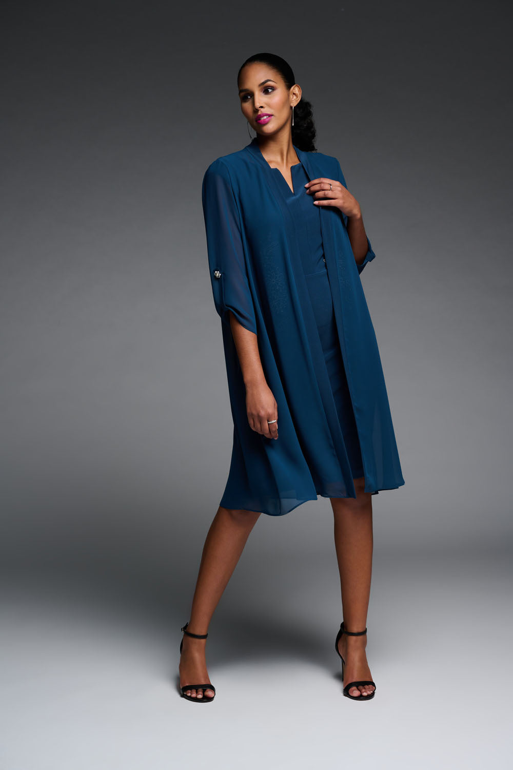 Joseph Ribkoff Blue Lagoon Cover Up Style 223737