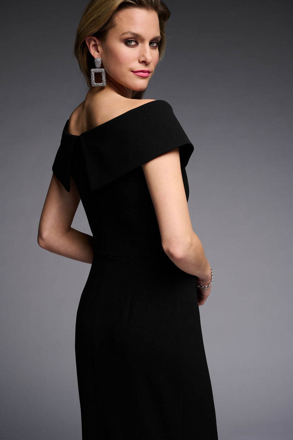sheer panel dress Joseph Ribkoff Black Sheer Panel Dress Style 223743 – DECABANA