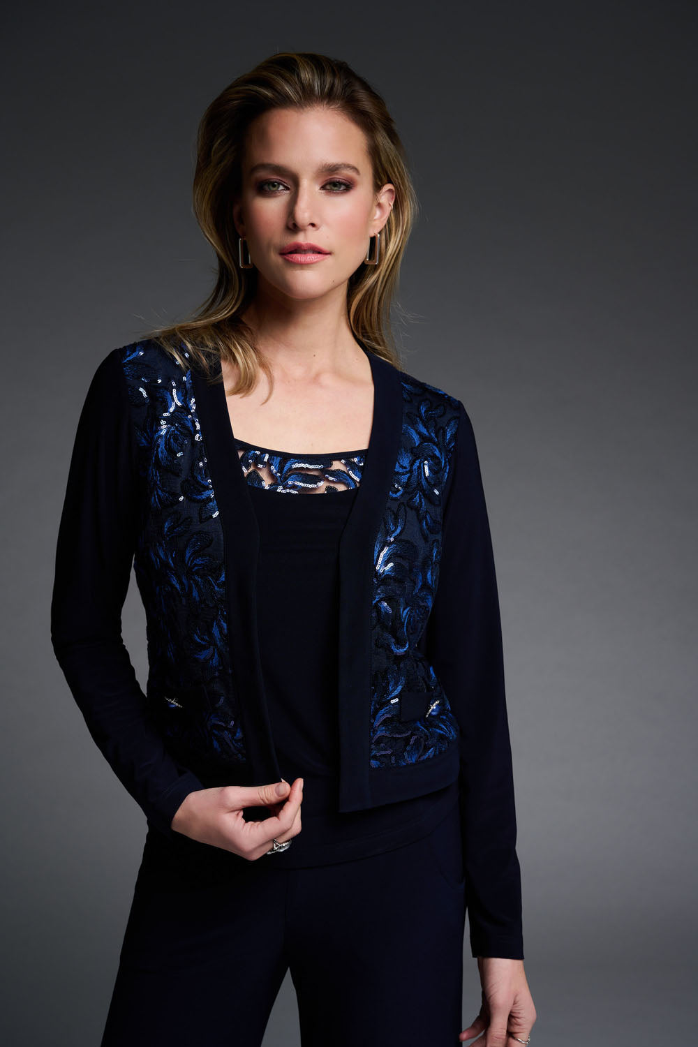 Joseph Ribkoff Midnight Blue Twin Set Style 223757