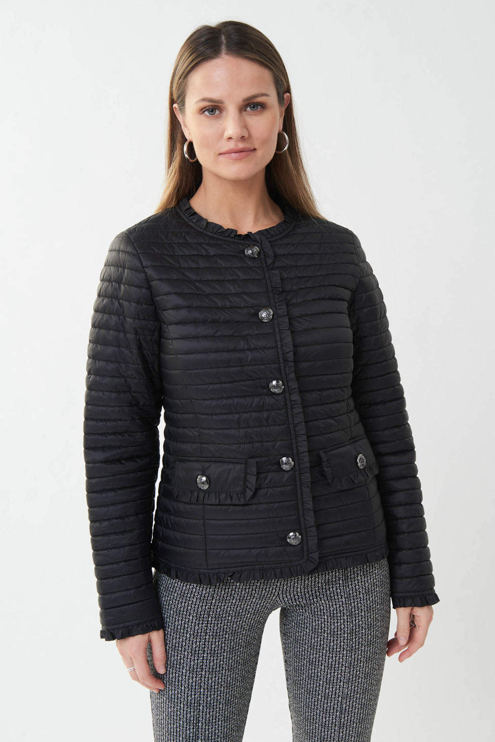 Joseph Ribkoff Black Quilted Puffer Jacket Style 223908