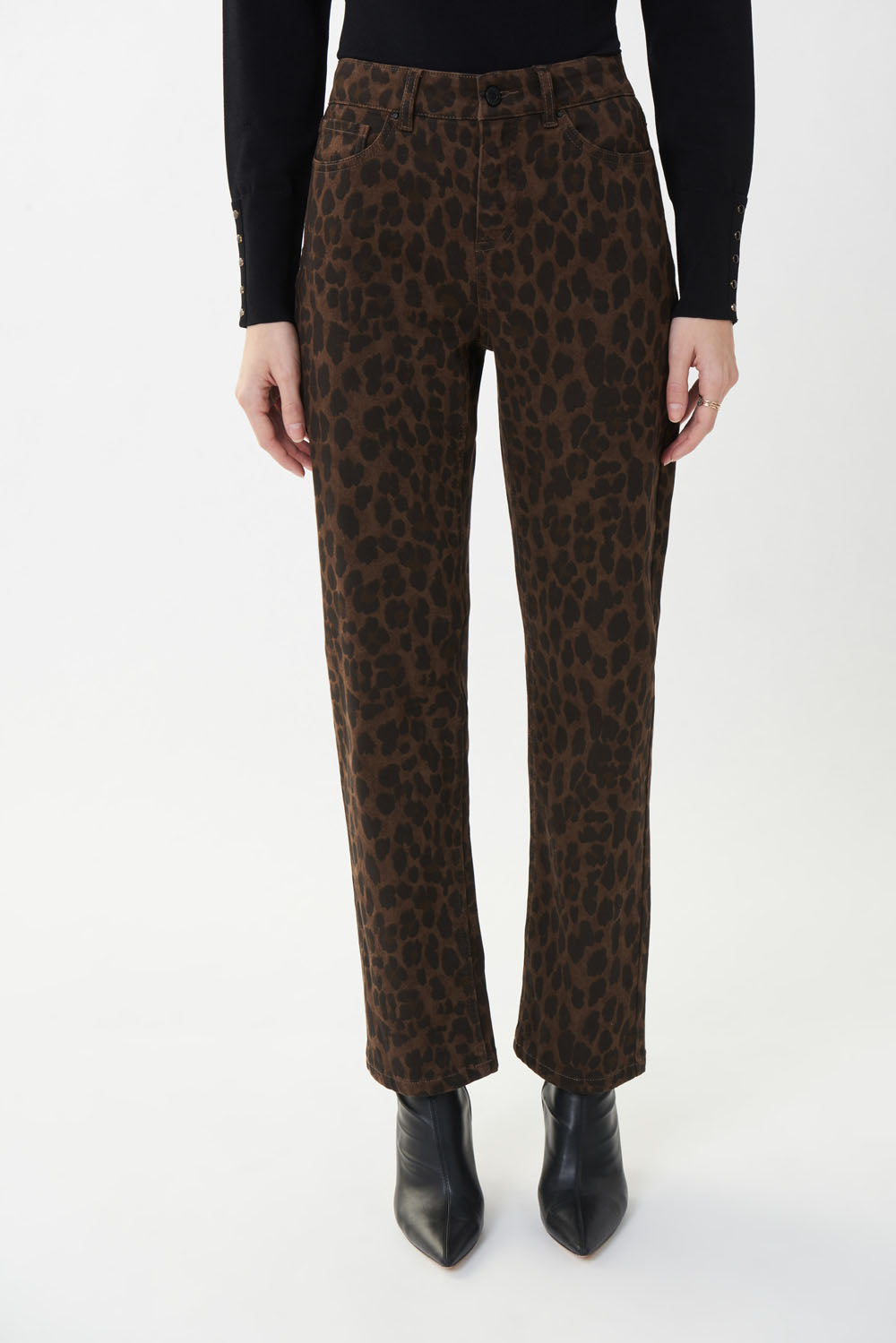 Joseph Ribkoff Brown/Black Denim Pants Style 223934