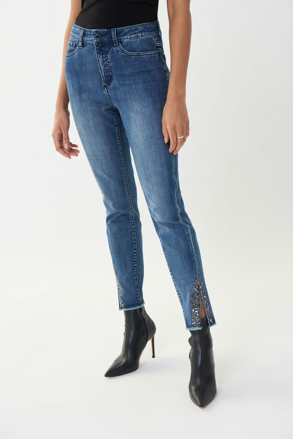 Joseph Ribkoff Medium Blue Denim Jeans Style 223941