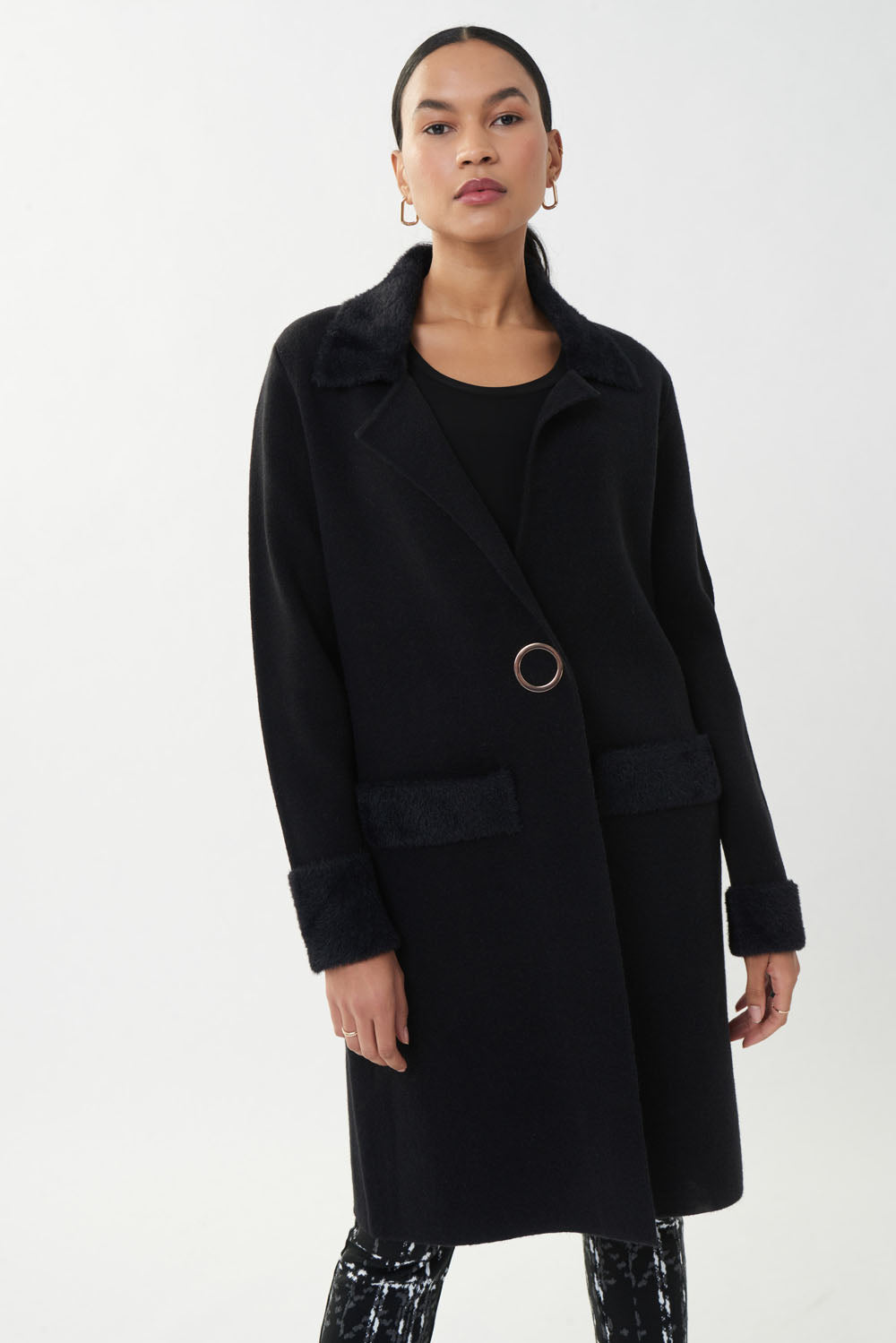 Joseph Ribkoff Black Full Length Jacket Style 223958