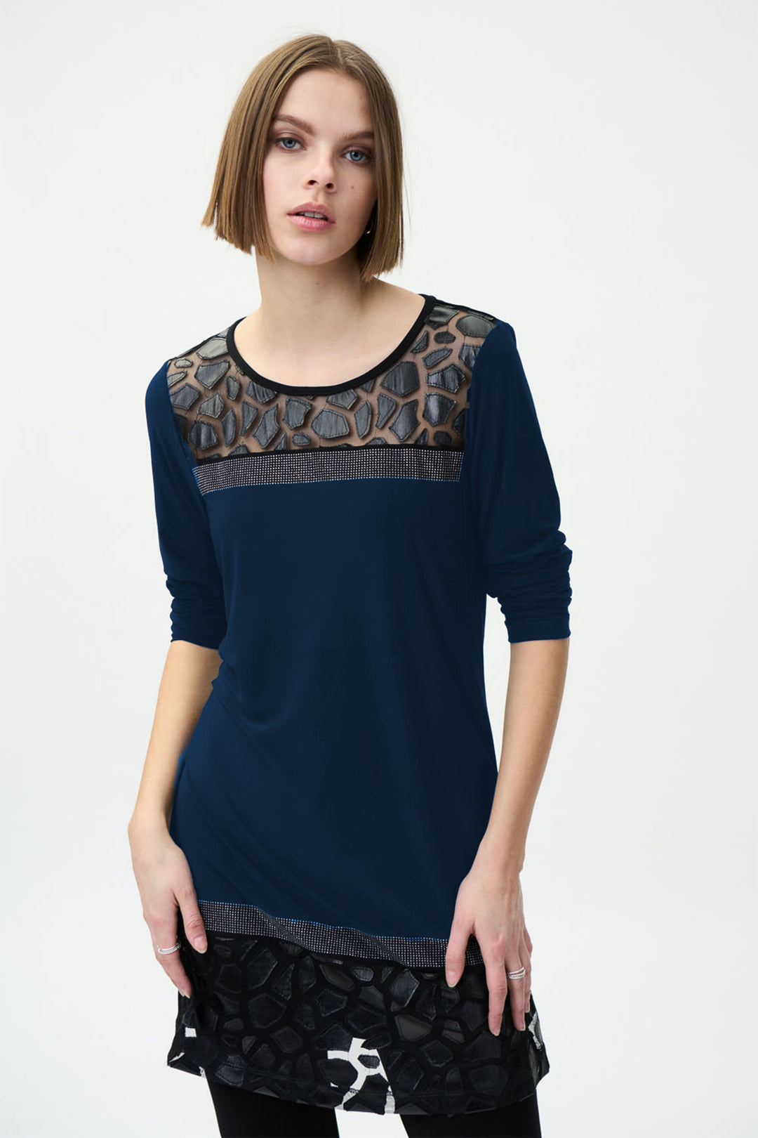 Joseph Ribkoff Nightfall/Black Tunic Style 224350