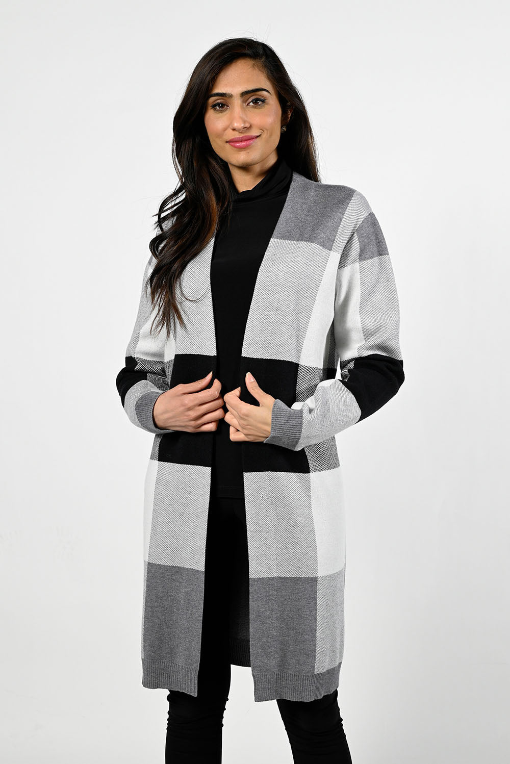 Frank Lyman Black/Grey Cardigan Style 224527U