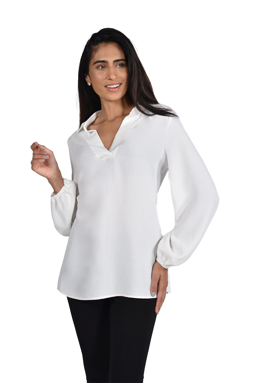 Frank Lyman White Knit Top Style 226378