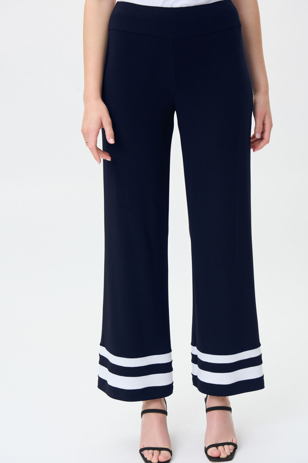 Joseph Ribkoff Midnight Blue/Vanilla Pants Style 231031