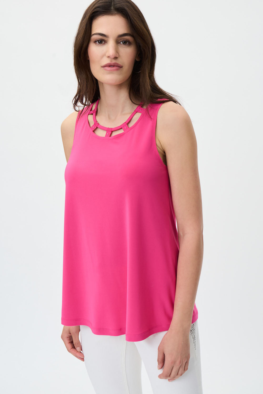 Joseph Ribkoff Dazzle Pink Top Style 231058