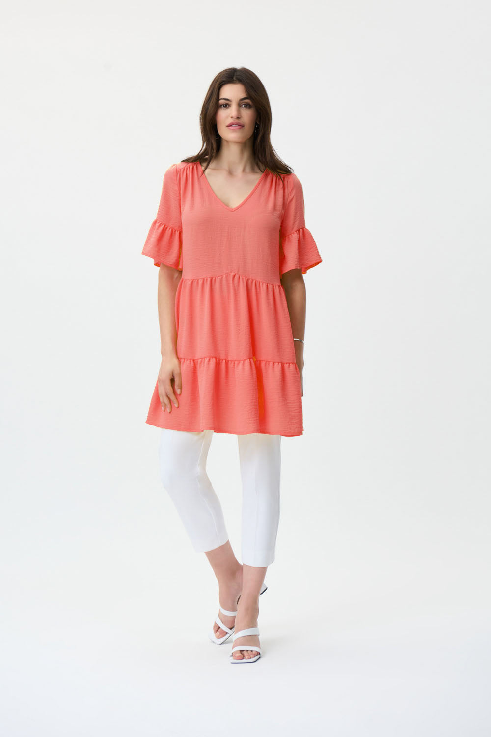 Joseph Ribkoff Calypso Coral Tunic Style 231086