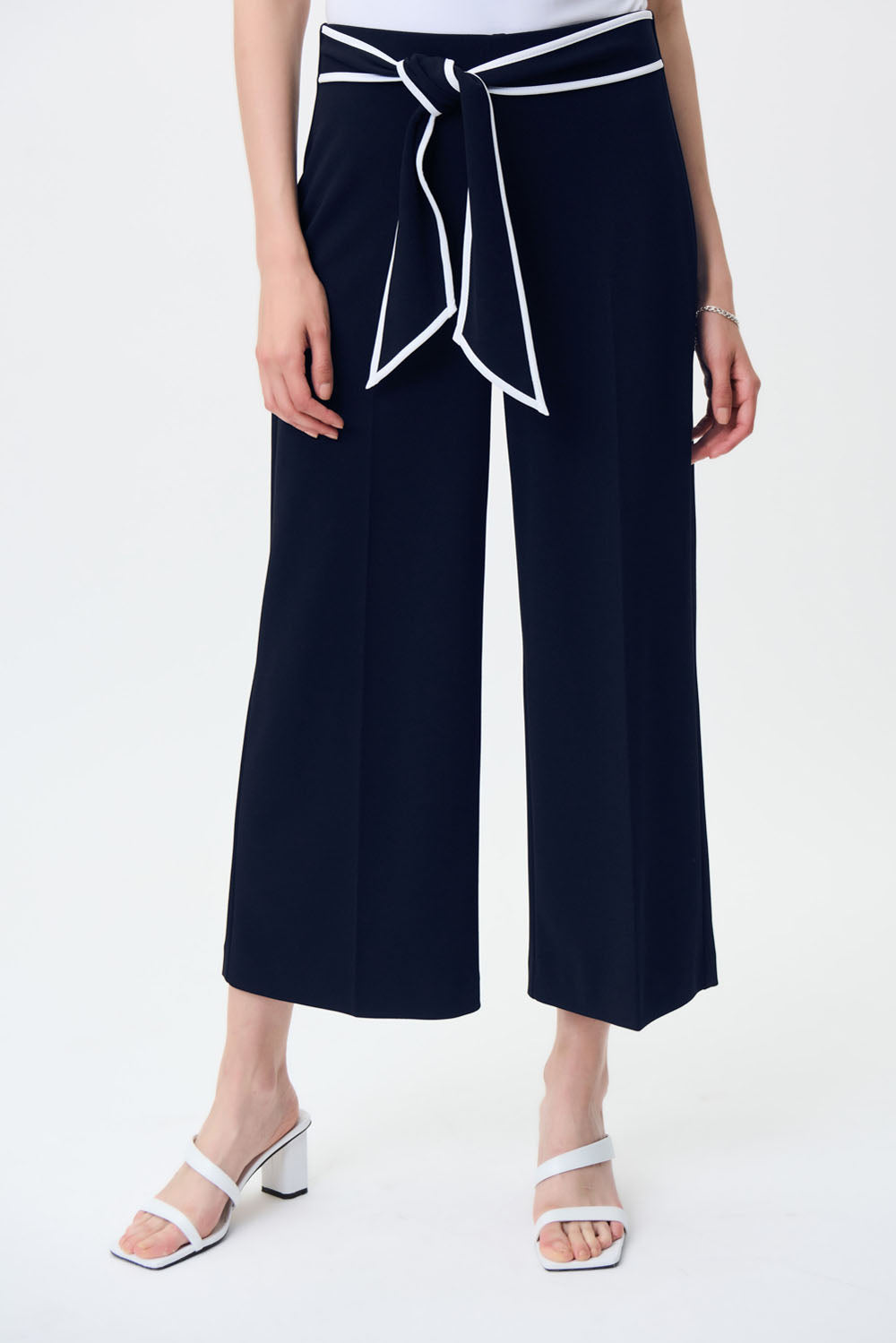 Joseph Ribkoff Midnight Blue/Vanilla Pants Style 231248