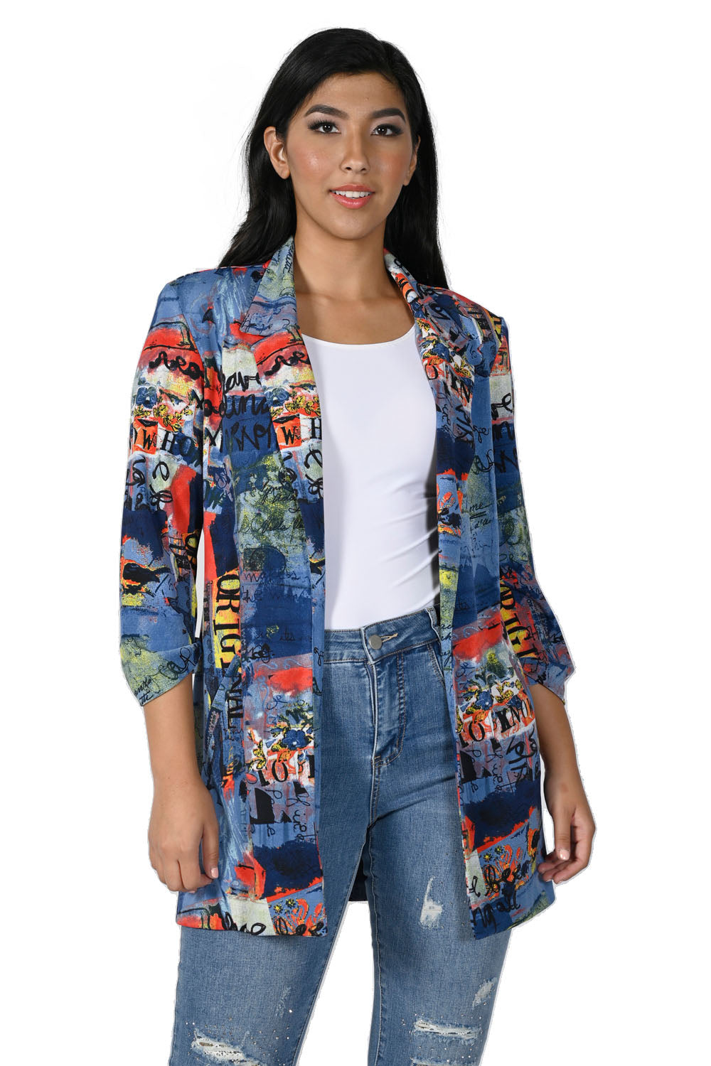 Frank Lyman Blue/Red Jacket Style 231303