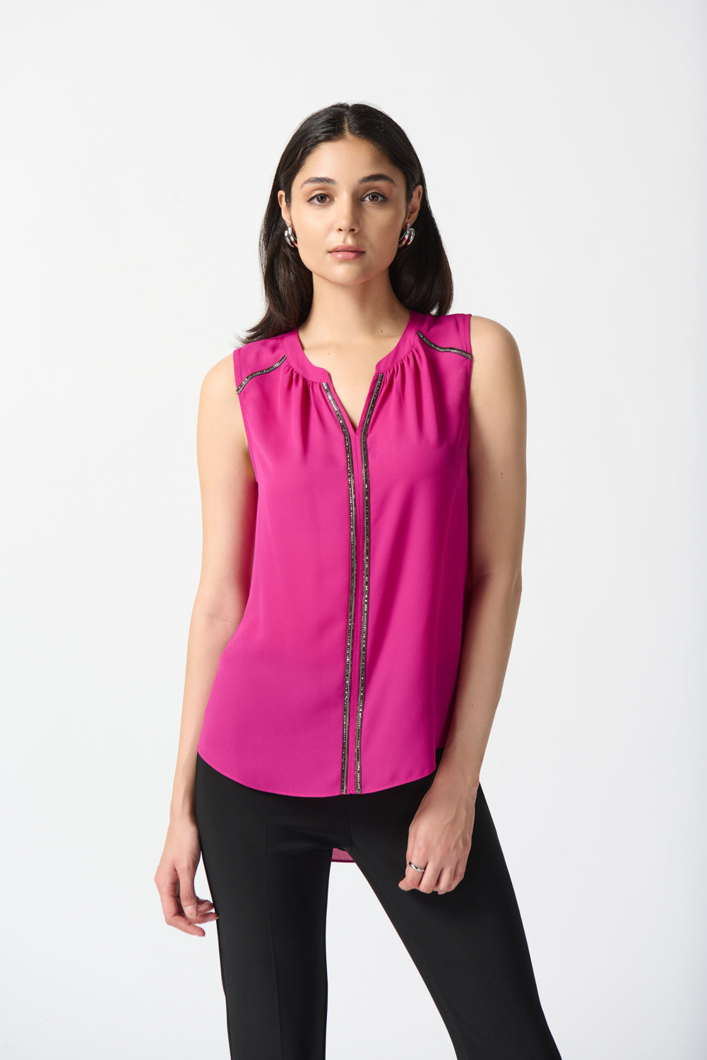 Joseph Ribkoff Opulence Rhinestone Sleeveless Top Style 233014