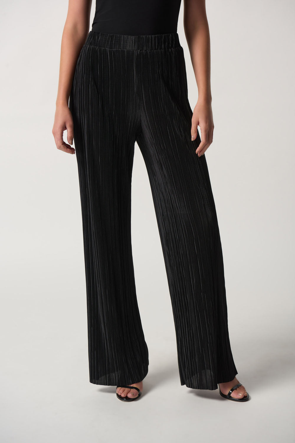 Joseph Ribkoff Black Wide-Leg Pants Style 233166