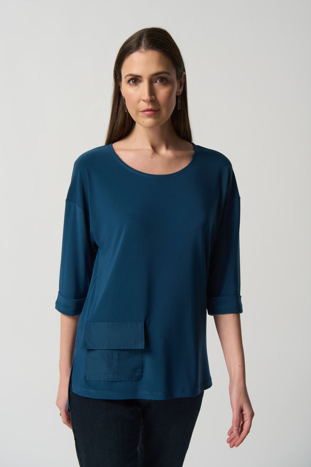 Joseph Ribkoff Nightfall Dolman Sleeve Boxy Top Style 233186