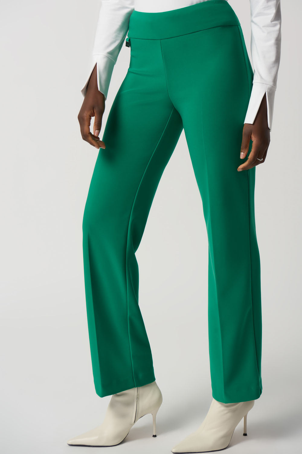 Joseph Ribkoff Kelly Green Wide-Leg Pull-On Pants Style 233277